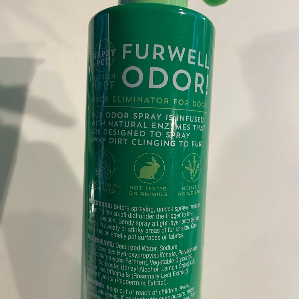 Happy Pet Furwell Odor! Deodorizing Spray & Wipes No Rinse For Dogs